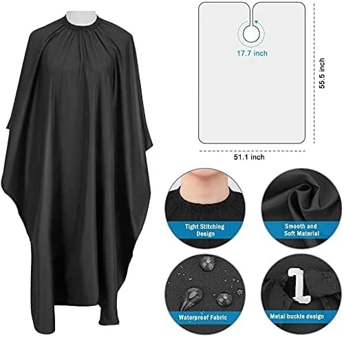 قیچی آرایشگری حرفه ای ELECDON، ست قیچی آرایشگری 9 تکه شامل قیچی های پیتاژ، قیچی های استیل ضد زنگ به همراه شنل، گیره و شانه برای آرایشگاه و منزل