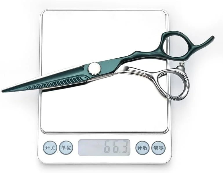 قیچی آرایشگری، قیچی حرفه ای آرایشگر 6 اینچی، قیچی مخصوص آرایشگاه، قیچی دندانه دار مخصوص آرایشگر حرفه ای، ست ابزار برش نازک و صاف (قیچی برش)