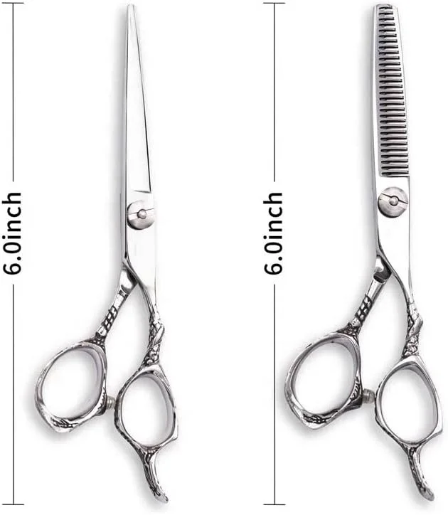 قیچی آرایشگری مو، ابزار حرفه ای آرایشگری 6 اینچی، قیچی های اصلاح و نازک کننده مو، ست قیچی آرایشگری