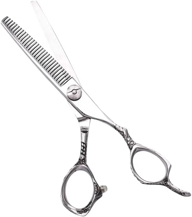 قیچی آرایشگری مو، ابزار حرفه ای آرایشگری 6 اینچی برای نازک کردن و مرتب کردن مو، ست قیچی آرایشگری قیچی آرایشگری مو، ابزار حرفه ای آرایشگری 6 اینچی برای نازک کردن و مرتب کردن مو، ست قیچی آرایشگری