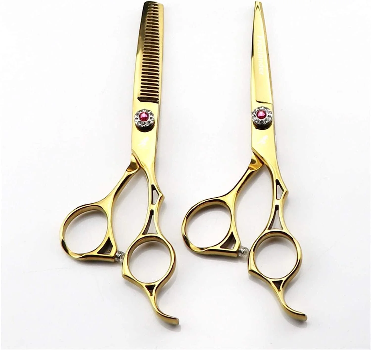 ست قیچی آرایشگری 6.0 اینچ حرفه ای، قیچی آرایشگری استیل ضد زنگ، قیچی های باریک کننده بافت مو، قیچی های تخت برای چتری ست قیچی آرایشگری 6.0 اینچ حرفه ای، قیچی آرایشگری استیل ضد زنگ، قیچی های باریک کننده بافت مو، قیچی های تخت برای چتری