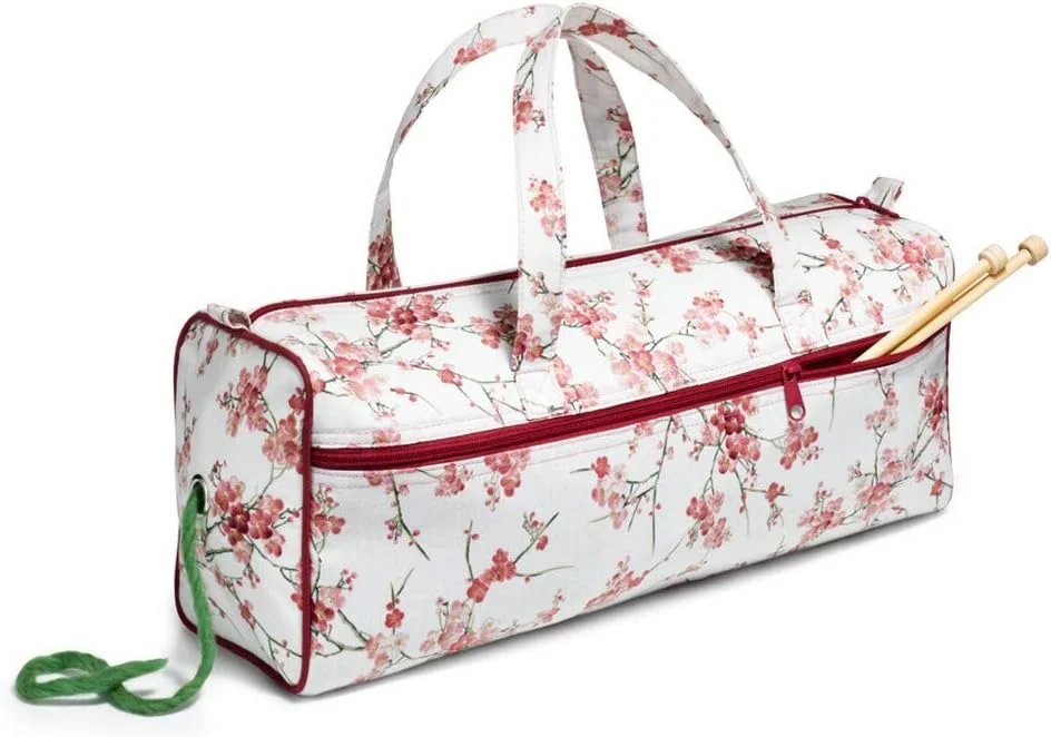 کیف لوازم خیاطی پریم مدل شکوفه گیلاس نوستالژی، 44 سانتی متر × 14 سانتی متر × 17 سانتی متر، سفید، سایز واحد