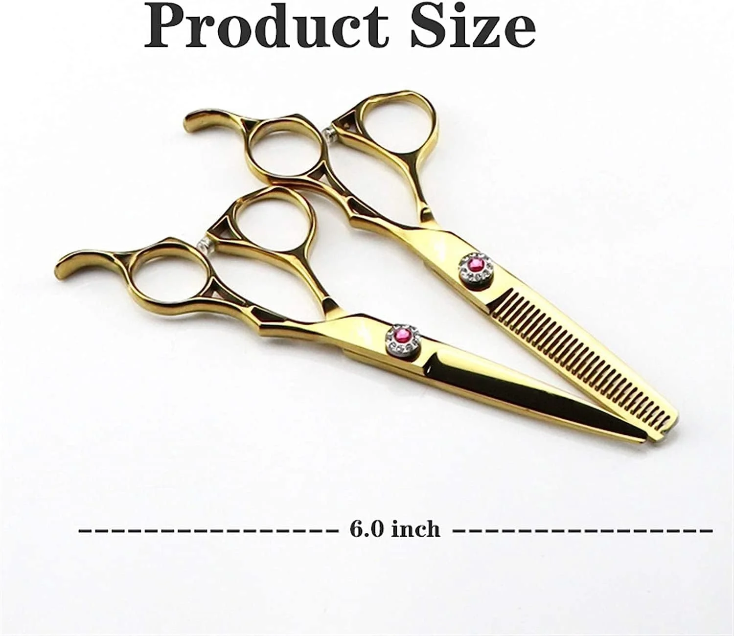 ست قیچی آرایشگری 6.0 اینچی، قیچی آرایشگری فولاد ضد زنگ، قیچی بافت مو، قیچی تخت برای چتری ست قیچی آرایشگری 6.0 اینچی، قیچی آرایشگری فولاد ضد زنگ، قیچی بافت مو، قیچی تخت برای چتری