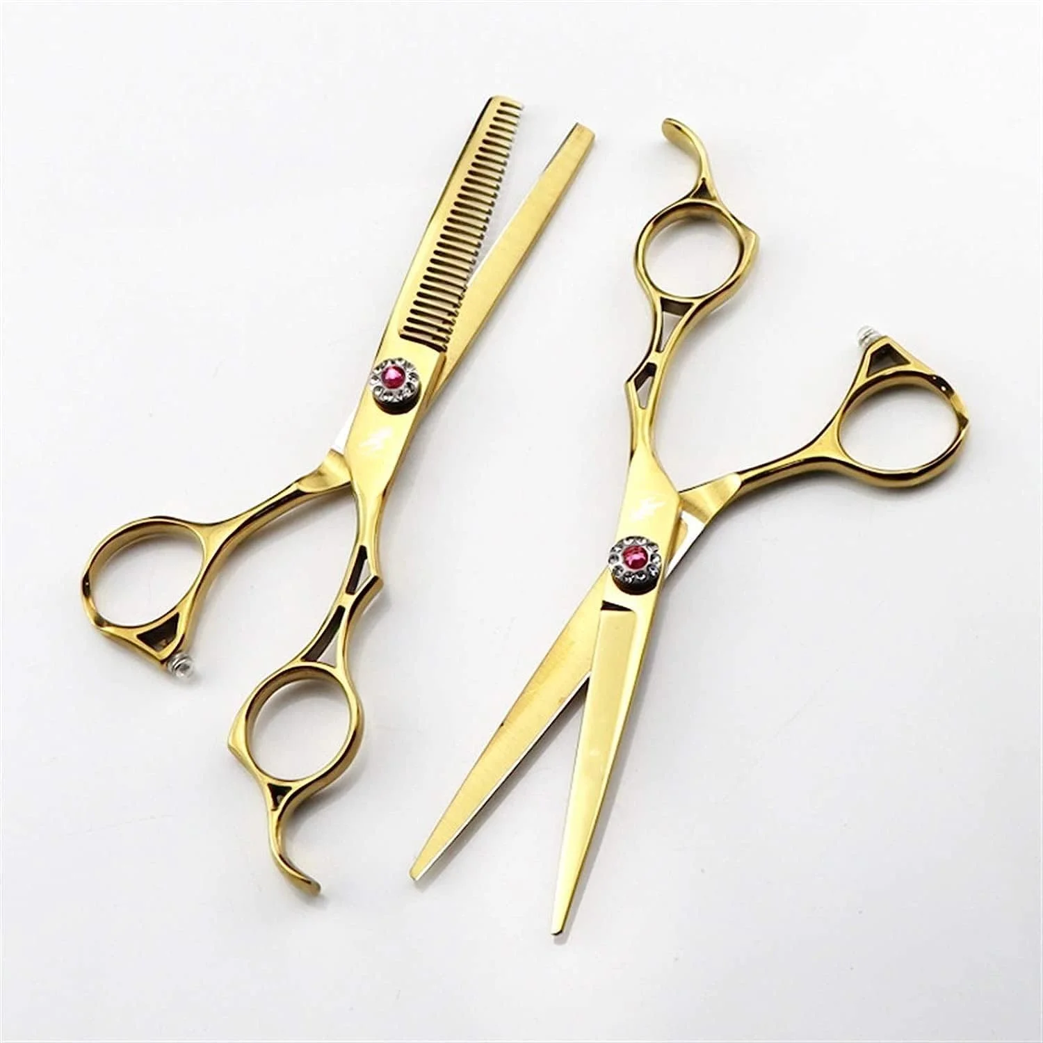 ست قیچی آرایشگری 6.0 اینچی، قیچی آرایشگری فولاد ضد زنگ، قیچی بافت مو، قیچی تخت برای چتری ست قیچی آرایشگری 6.0 اینچی، قیچی آرایشگری فولاد ضد زنگ، قیچی بافت مو، قیچی تخت برای چتری