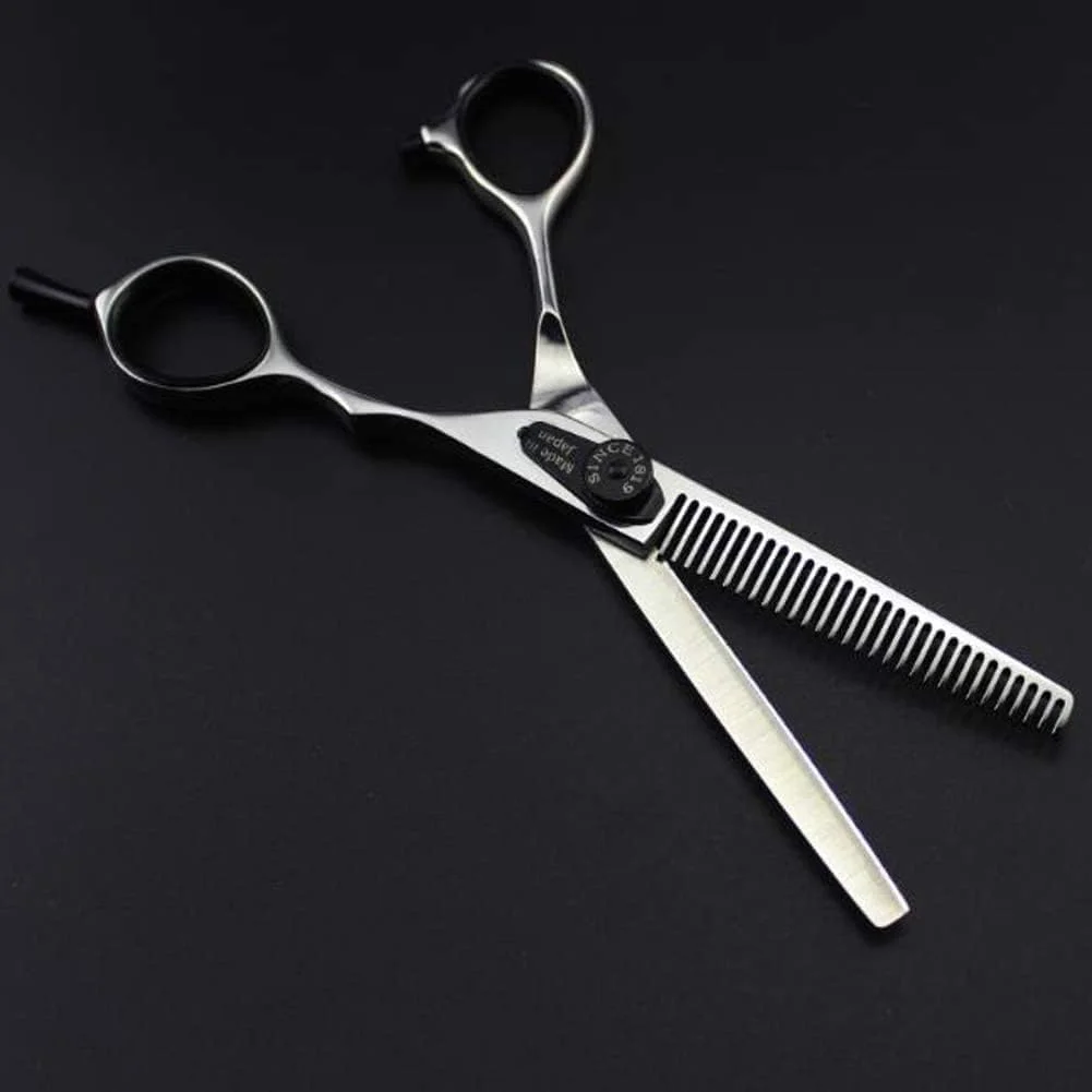 قیچی آرایشگری رترو، قیچی موی لوکس، قیچی سالن آرایشگری حرفه ای، ست قیچی آرایشگری حرفه ای، C1، کات صاف 6 اینچ