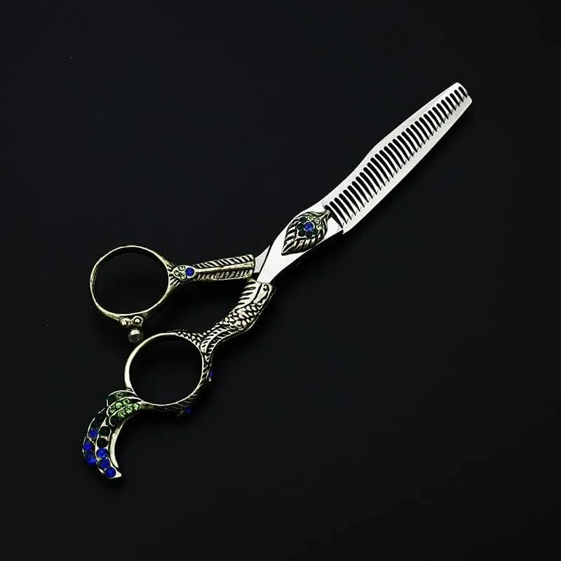 قیچی آرایشگری مو، 6 اینچ استیل ضد زنگ، لوازم جانبی قیچی آرایشگری طاووسی