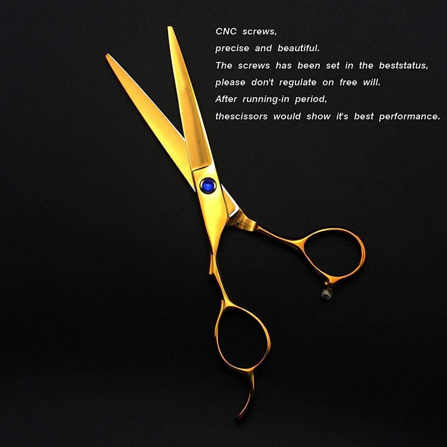 قیچی آرایشگری سری چپ دست قیچی آرایشگری آرایشگاه قیچی تیز و دقیق برای آرایشگر چپ دست قیچی برش 6.0 اینچ طلایی