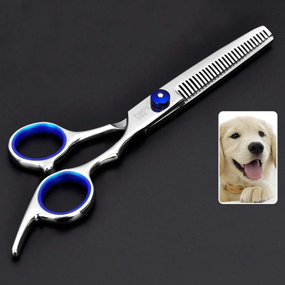 قیچی آرایشگری مو، ابزار حالت دهنده و نازک کننده مو 6 اینچی، قیچی آرایشگری استیل ضد زنگ، تیغه های تخت معمولی، قیچی آرایشگری (16) (رنگ: 18)