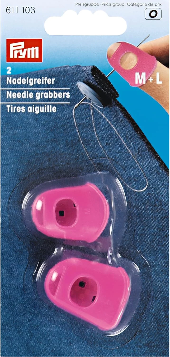 پریم، گیره سوزن سیلیکونی صورتی، سایز M + L (دو عددی)، 14 x 7 x 2 سانتی متر