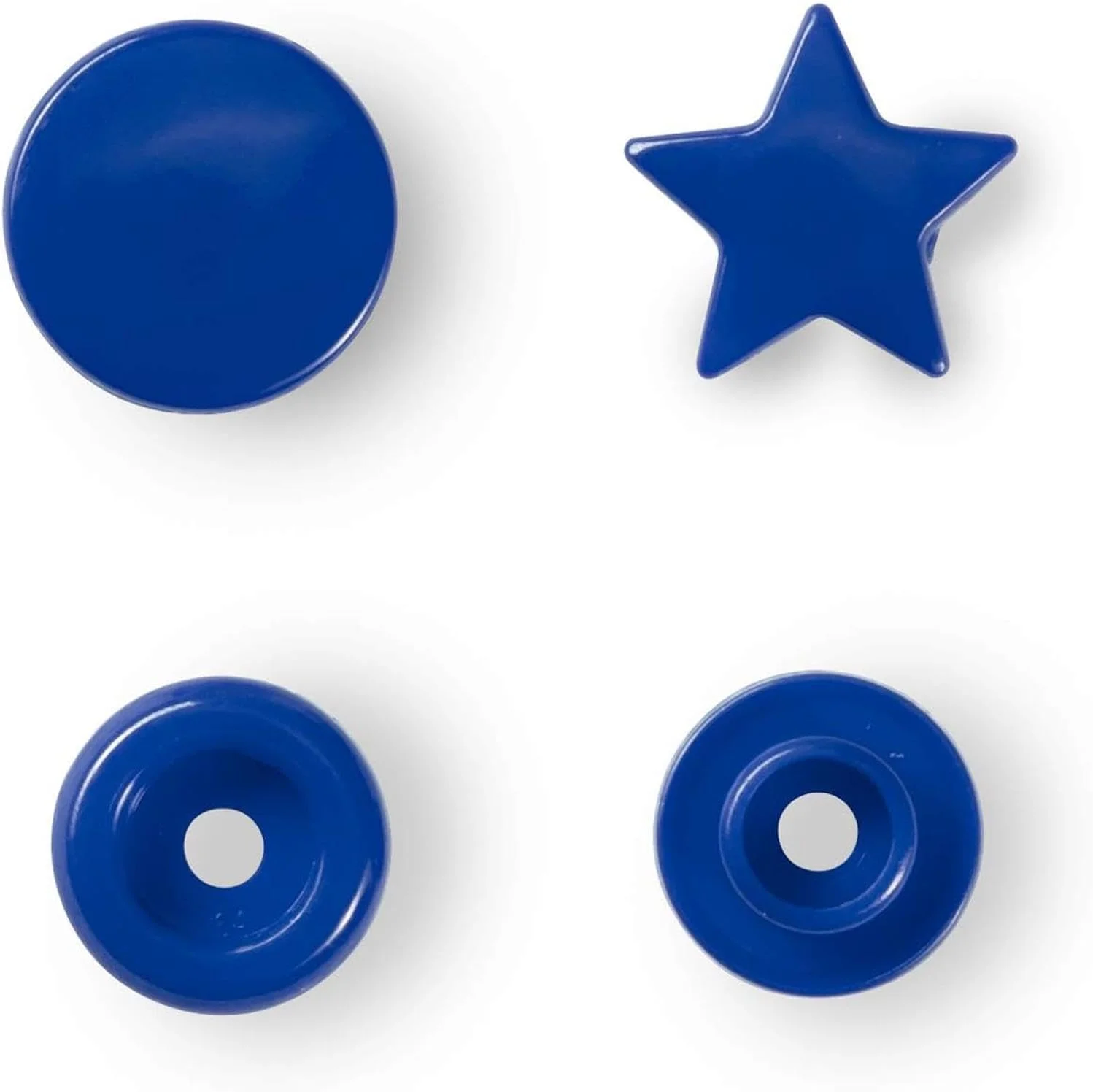 دکمه فشاری بدون دوخت پریمیوم مدل ColorSnaps Star، آبی رویال، سایز One Size، کد 393216