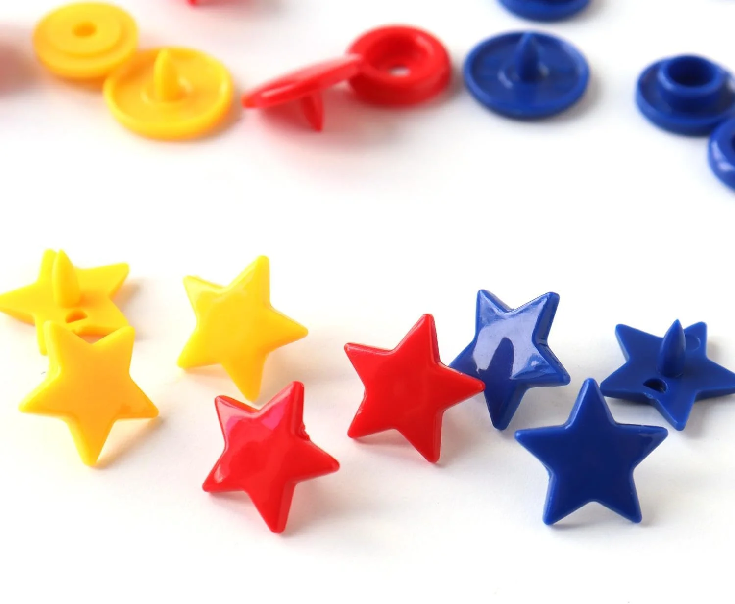 دکمه فشاری بدون دوخت پریمیوم مدل ColorSnaps Star، آبی رویال، سایز One Size، کد 393216