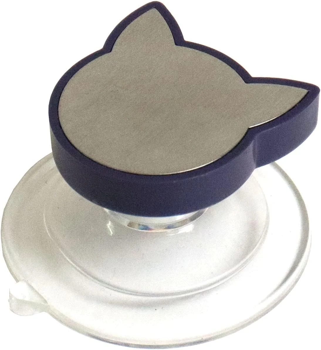 بالشتک سوزن مغناطیسی پریم، فلزی، نقره ای، شفاف، آبی آلویی، 45 x 45 x 25 میلی متر