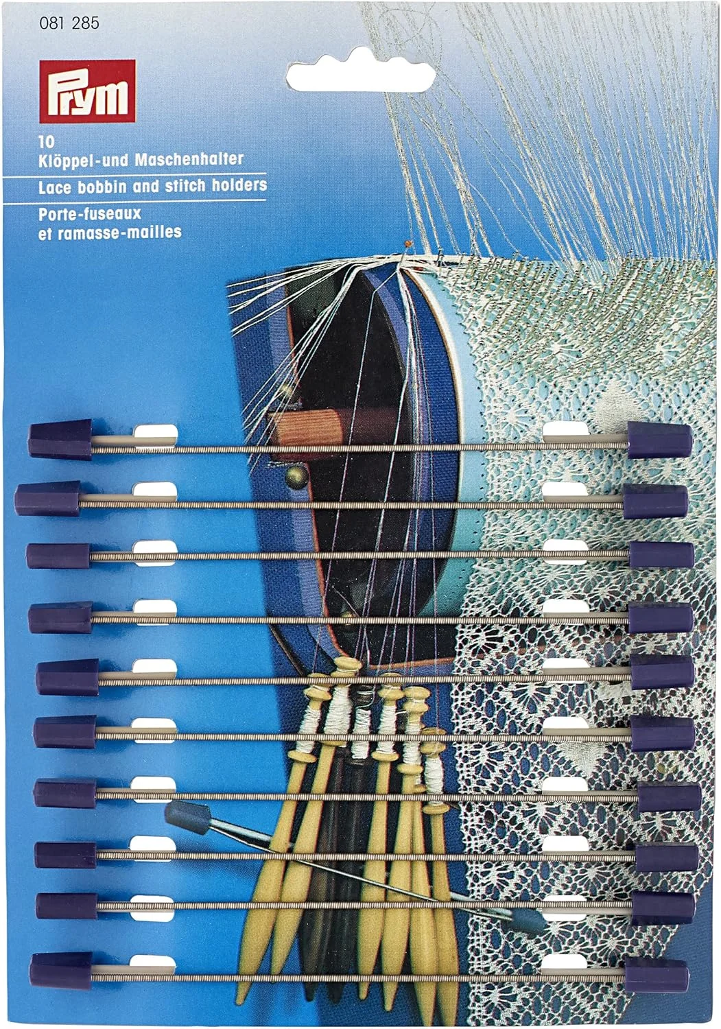 ماسوره توری و نگهدارنده بخیه Prym آلومینیومی 13 سانتی متر خاکستری