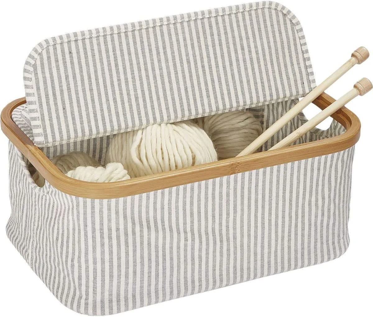 سبد خیاطی تاشو Prym، خاکستری، 38 x 26 x 16 سانتی متر