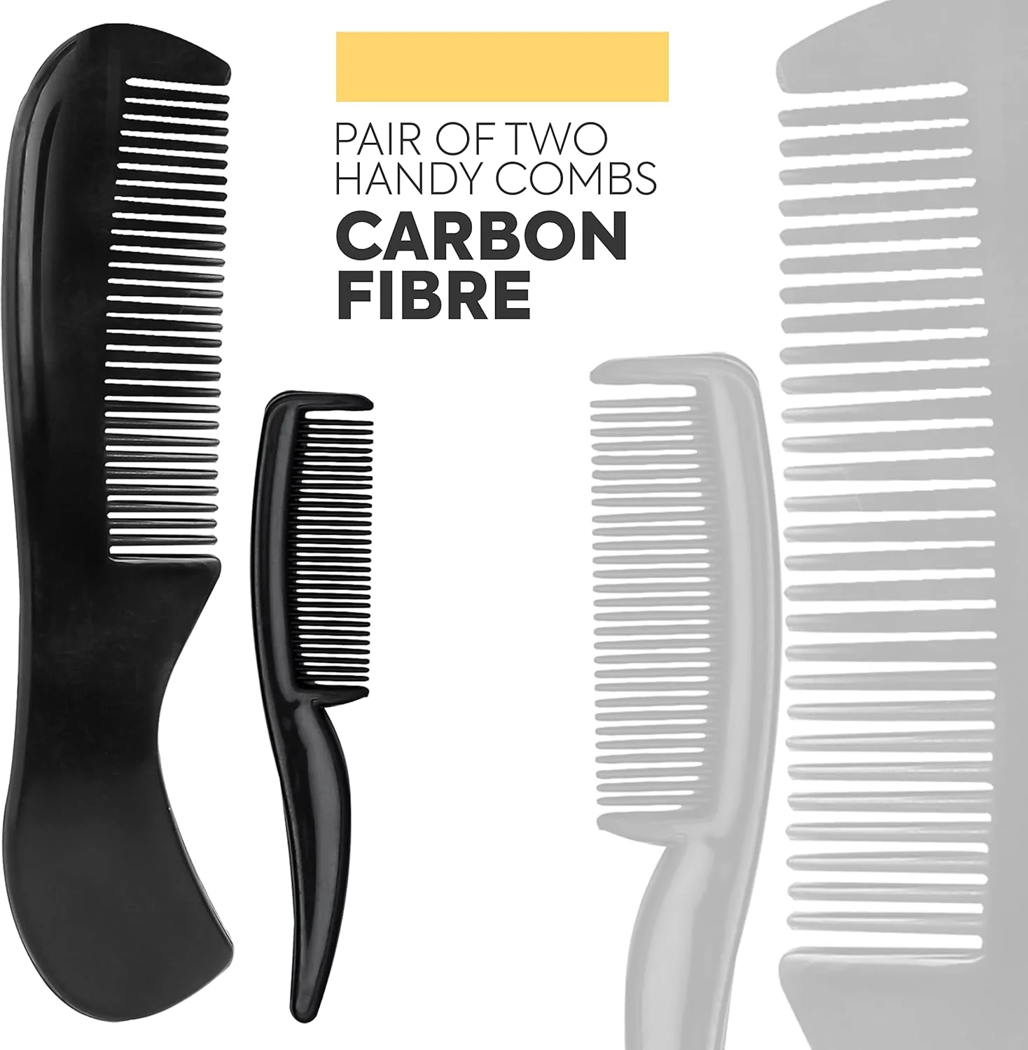 ابزار زیبایی و آرایشی - قیچی ریش و سبیل 5 اینچی آلمانی - 2 شانه سبیل برای موهای صورت به همراه کیف زیبا - قیچی اصلاح ریش مناسب برای پیرایش، کوتاه کردن و حالت دادن به سبیل (مشکی)