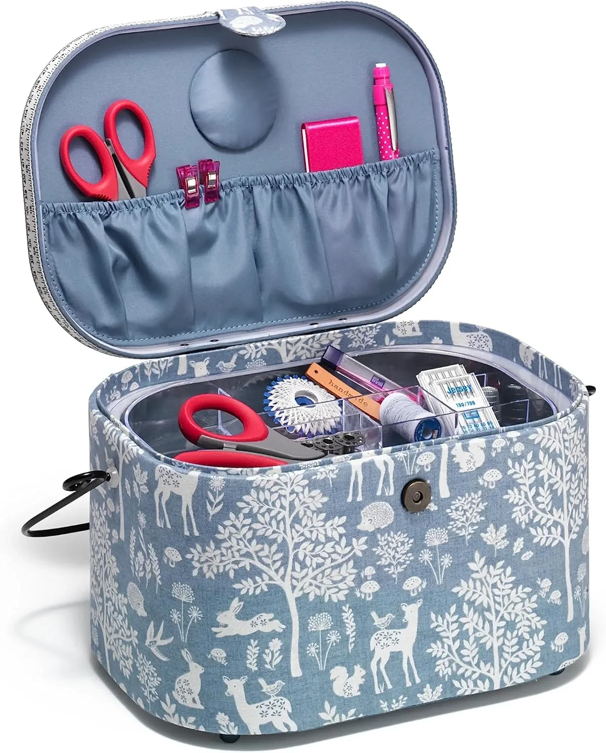 سبد خیاطی بیضی بزرگ Prym، طرح جنگلی