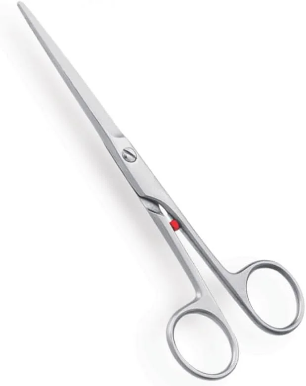 قیچی آرایشگری حرفه ای کلاسیک، قیچی اصلاح مو مردانه نقره ای - 5 اینچ