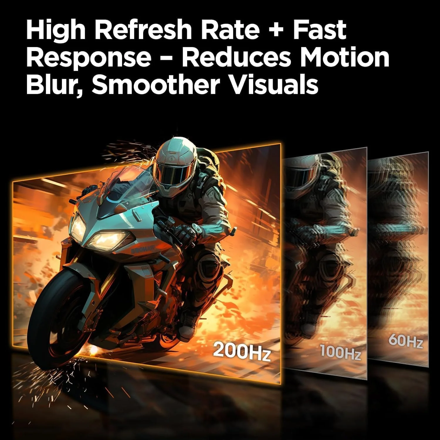 مانیتور گیمینگ ۲۵ اینچی KOORUI، مانیتور کامپیوتر ۱۷۰ هرتز FHD 1080p، زمان پاسخگویی ۱ میلی‌ثانیه GTG، Adaptive G-Sync، FreeSync Premium، ۳ طرف بدون حاشیه، ۲ عدد HDMI، DisplayPort، مشکی، مدل 25E3A