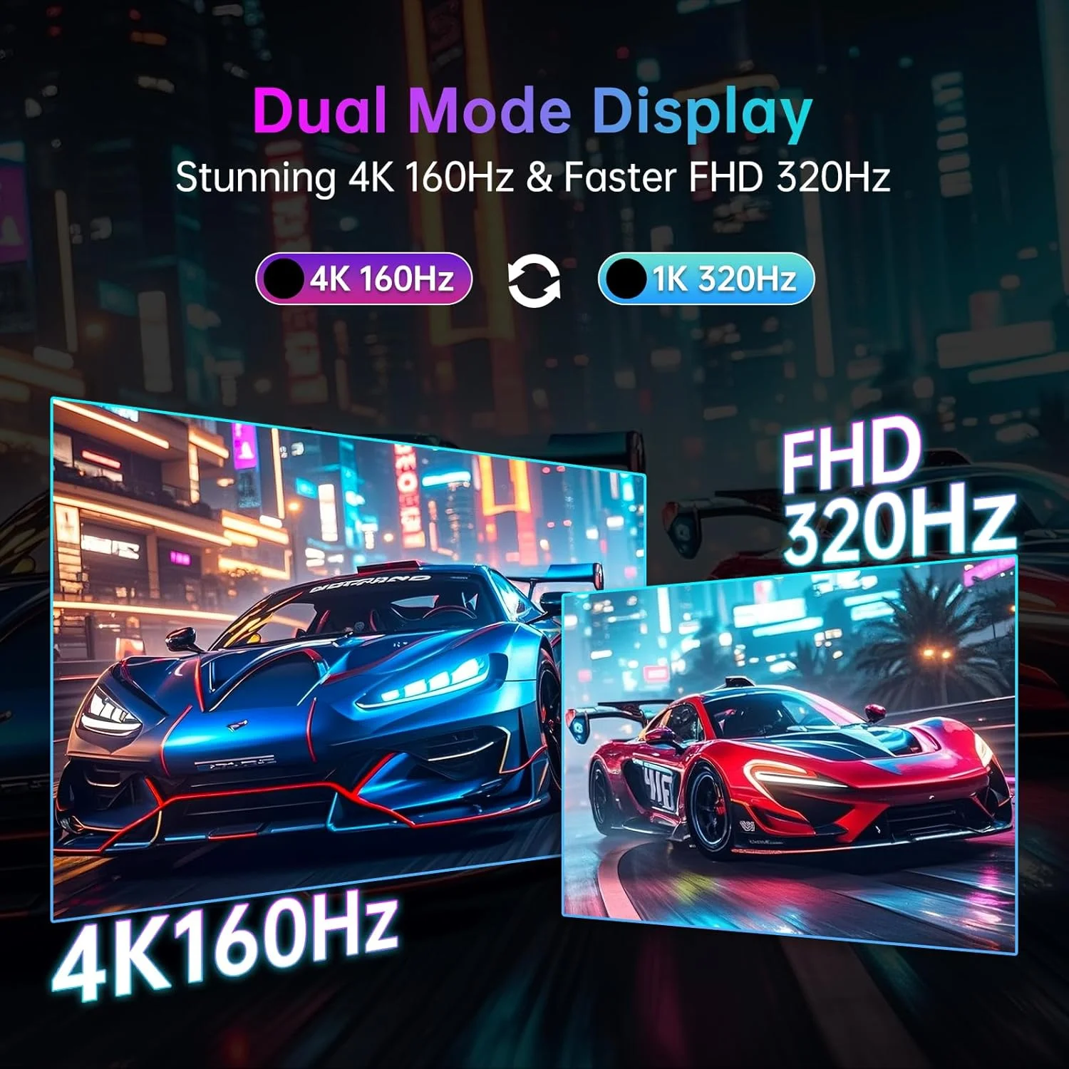 مانیتور گیمینگ 27 اینچ 4K کی تی سی، حالت دوگانه UHD 160 هرتز و FHD 300 هرتز، Fast IPS، HDR 400، Adaptive Sync، HDMI 2.1 و DP 1.4، Type-C 90W، قابلیت تنظیم ارتفاع عمودی، VESA، پشتیبانی از KVM، مدل H27P6
