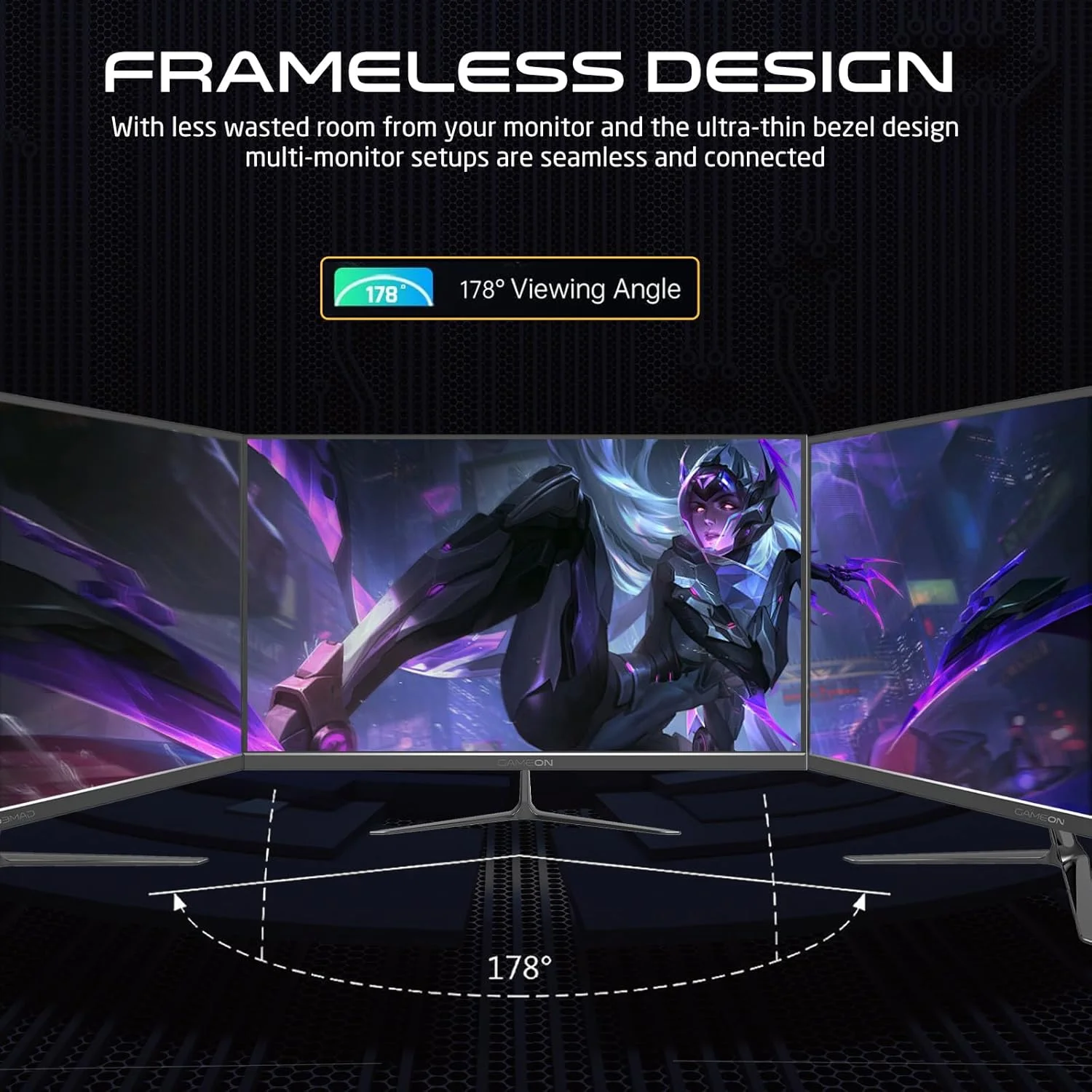 مانیتور 22 اینچی گیمآن GOES22FHD120IPS با کیفیت Full HD، نرخ تازهسازی 120 هرتز، زمان پاسخگویی 0.5 میلیثانیه، پنل IPS، درگاه HDMI 2.1، پشتیبانی از FreeSync و NVIDIA G-Sync، پشتیبانی از PS5، رزولوشن 1920x1080، طراحی فوقباریک، رنگ مشکی مانیتور 22 اینچی گیمآن GOES22FHD120IPS با کیفیت Full HD، نرخ تازهسازی 120 هرتز، زمان پاسخگویی 0.5 میلیثانیه، پنل IPS، درگاه HDMI 2.1، پشتیبانی از FreeSync و NVIDIA G-Sync، پشتیبانی از PS5، رزولوشن 1920x1080، طراحی فوقباریک، رنگ مشکی