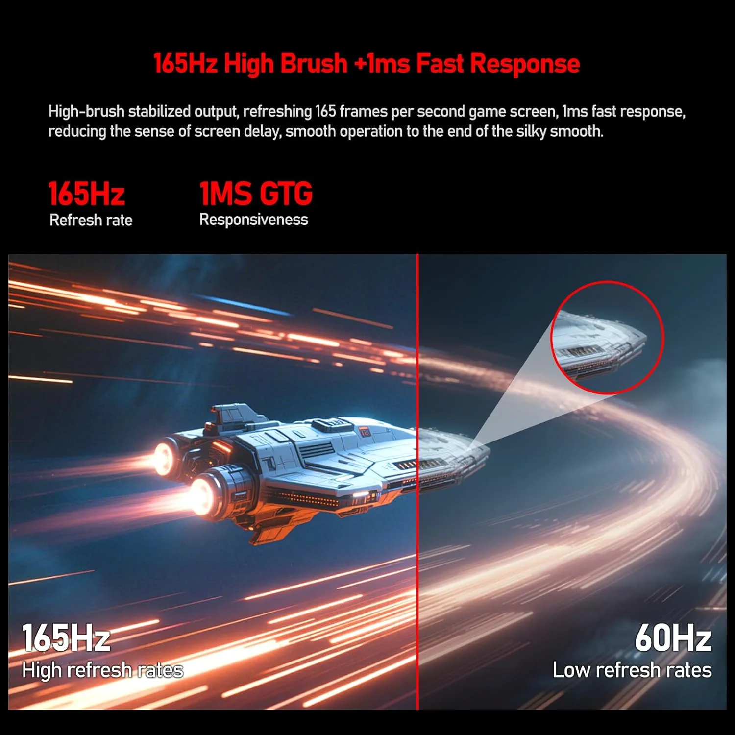 مانیتور گیمینگ 34 اینچی Gawfolk UWQHD 165Hz فوق عریض 21:9 خمیده 1500R مانیتور کامپیوتر 3440x1440 1ms(GTG) PBP/PIP FreeSync 99% sRGB HDR با قابلیت تنظیم شیب/ارتفاع/چرخش VESA