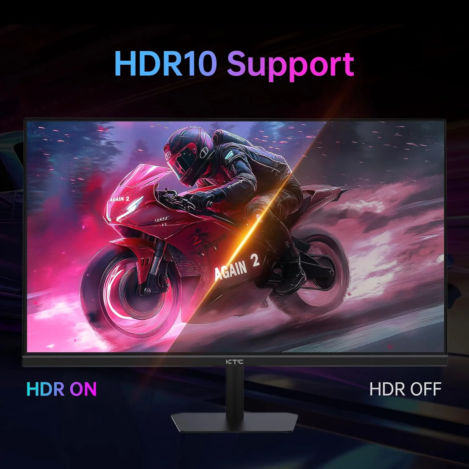 مانیتور گیمینگ 24 اینچ KTC با نرخ بروزرسانی 180 هرتز/190 هرتز، مانیتور کامپیوتر FHD با پنل IPS سریع، HDR400، پوشش 133% sRGB، فیلتر نور آبی، 2 پورت HDMI و 1 پورت DP، سازگار با Freesync و قابلیت نصب روی دیوار، مدل H24F8