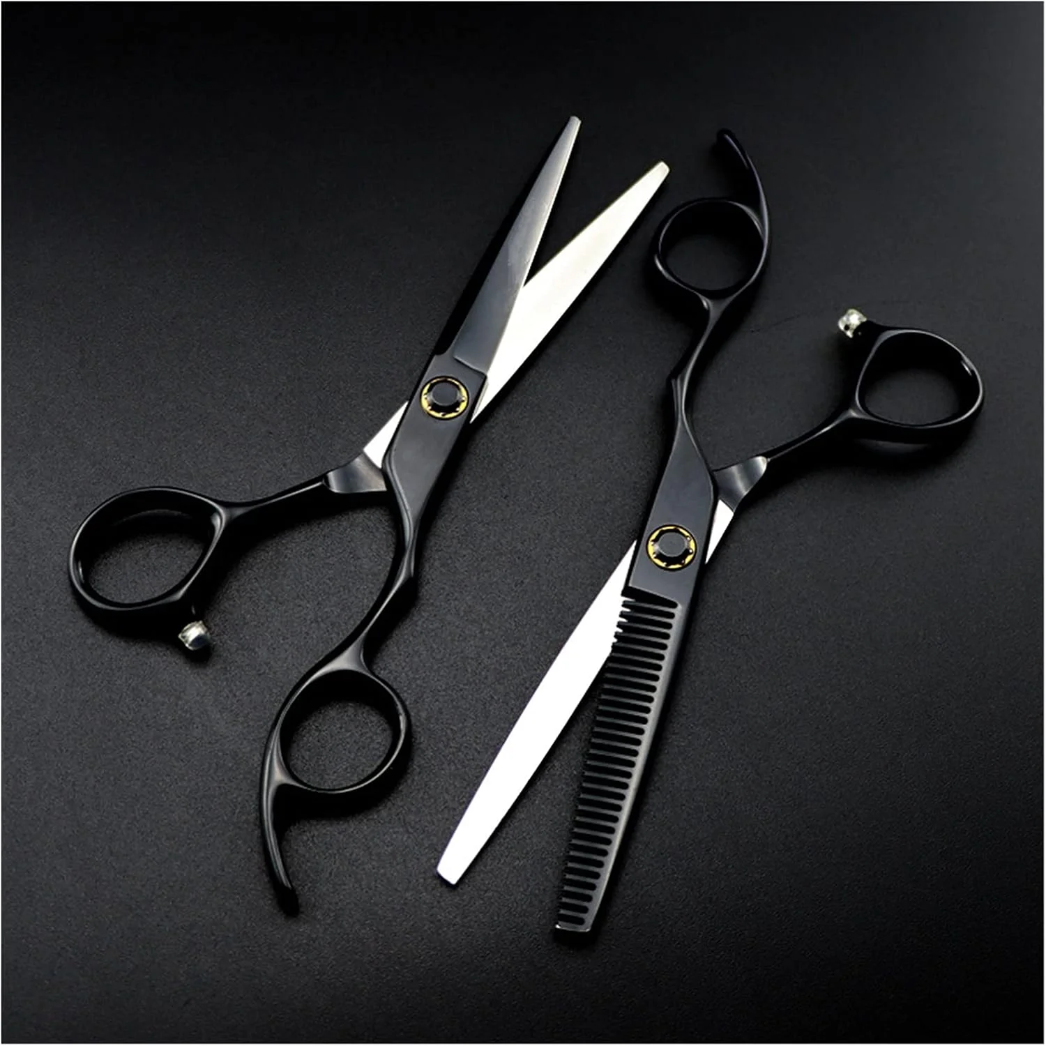 قیچی آرایشگری مو، 6 عدد قیچی آرایشگری، قیچی پیتاژ مو، قیچی ابزار آرایشگری، قیچی آرایشگری کیت برش مو، برش-B، برش-B