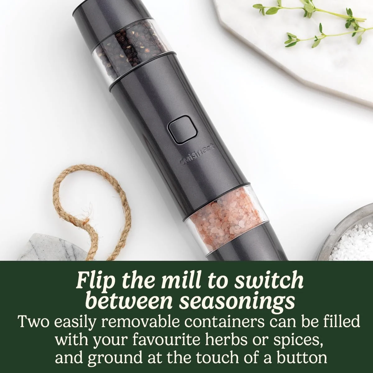 آسیاب ادویه شارژی Cuisinart Style Collection | آسیاب برقی نمک و فلفل | رز وینتیج | SG6PU