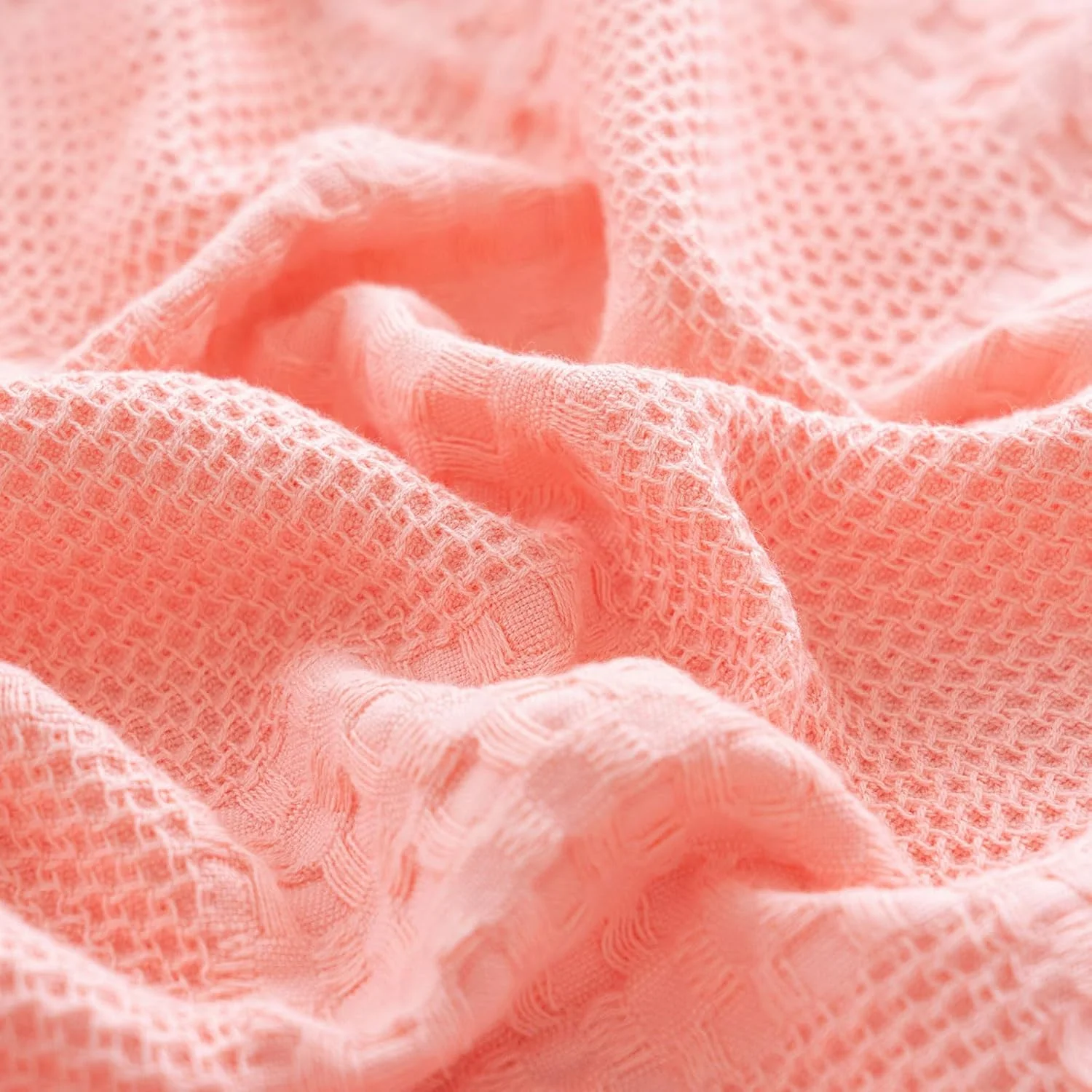 پتوی نخی توخالی Xrare، پتوی نازک تابستانی، سایز کینگ، مناسب تخت، مبل و چرت زدن، صورتی 200x230 سانتی متر پتوی نخی توخالی Xrare، پتوی نازک تابستانی، سایز کینگ، مناسب تخت، مبل و چرت زدن، صورتی 200x230 سانتی متر