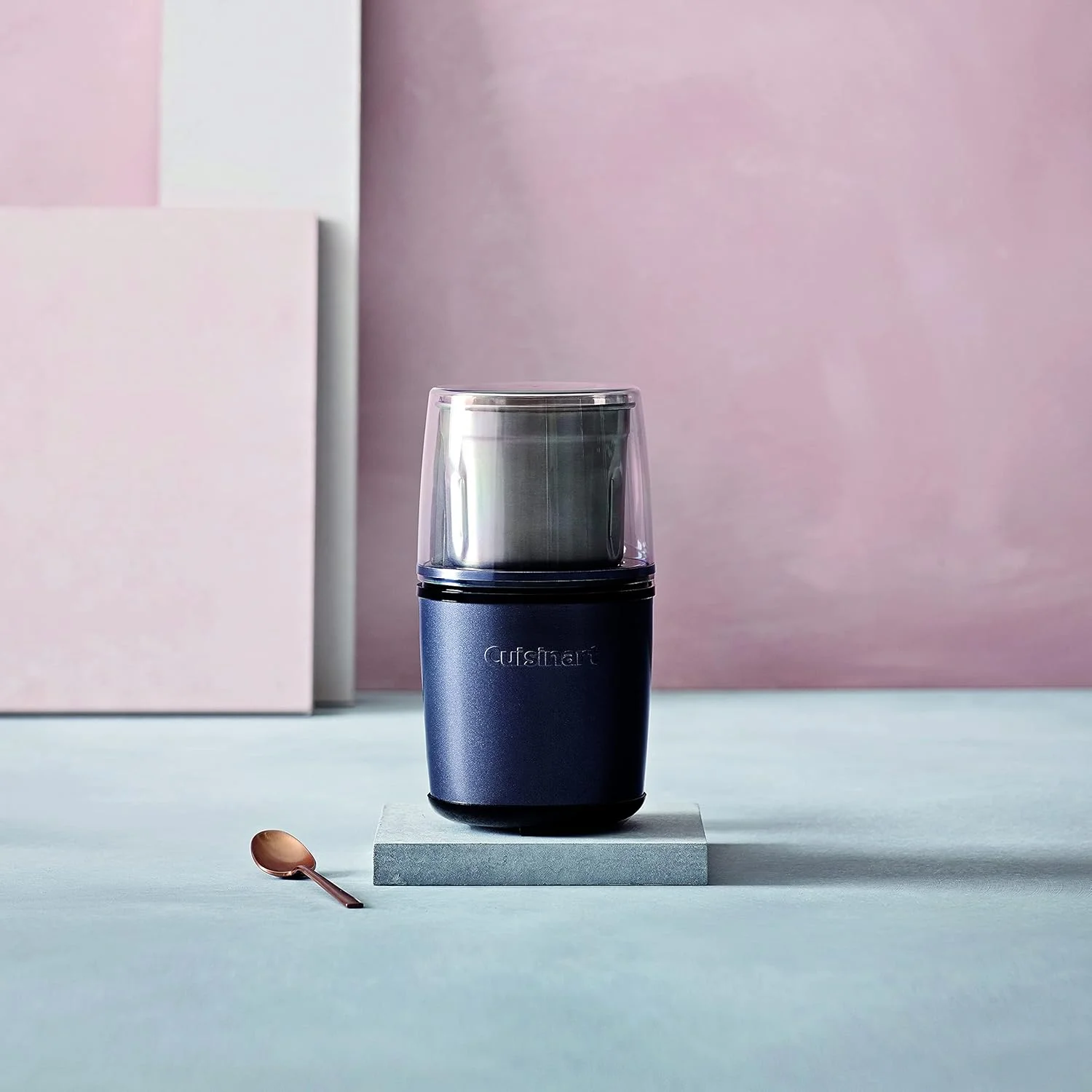 آسیاب ادویه برقی، آسیاب قهوه، آسیاب آجیل، آسیاب دانه Cuisinart برای آشپزخانه، مرطوب و خشک، برقی، دو کاسه استیل ضد زنگ با درب های نگهداری، قابل شستشو در ماشین ظرفشویی، آبی