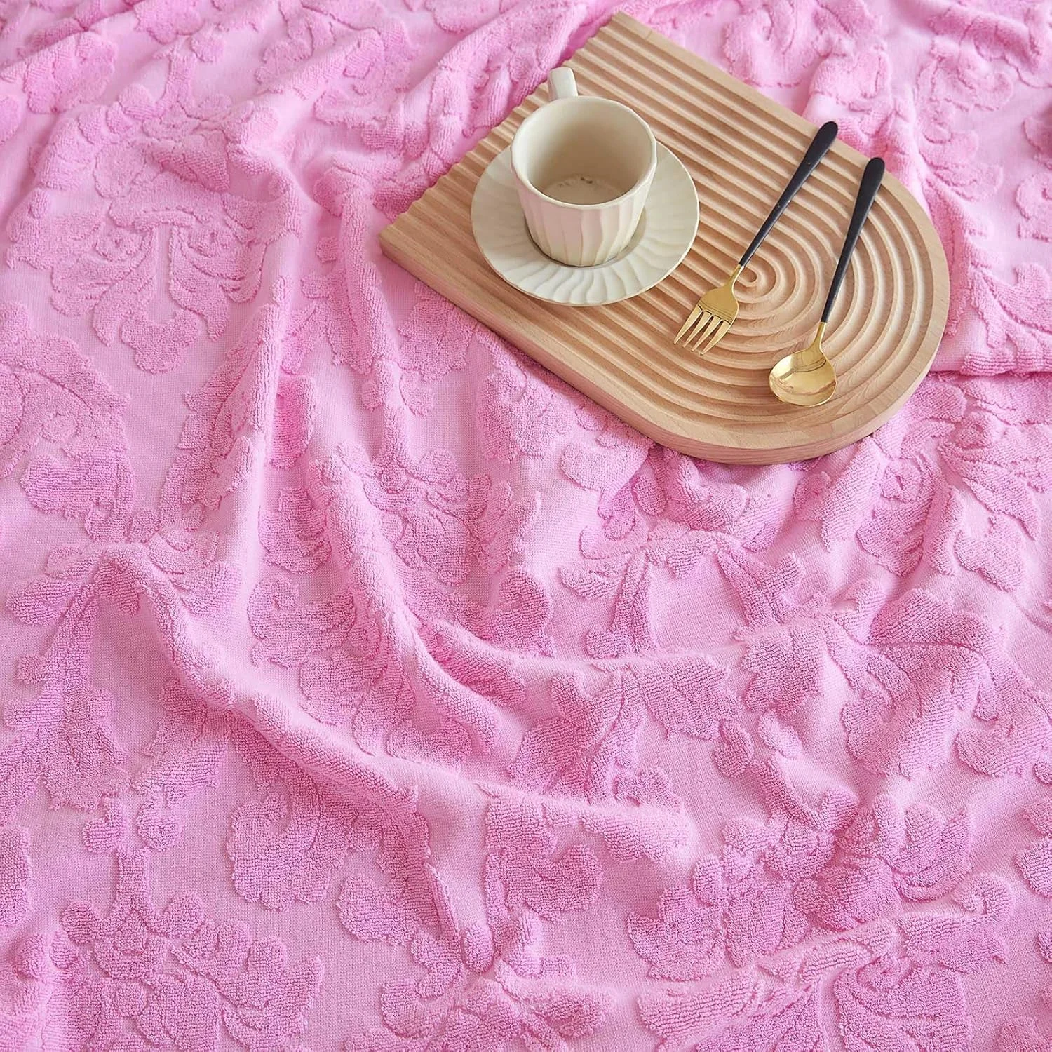 پتو ژاکارد Xrare، پتو نخی نازک، سایز کینگ، مناسب برای چرت زدن روی مبل و تخت، صورتی 200 * 230 سانتی متر پتو ژاکارد Xrare، پتو نخی نازک، سایز کینگ، مناسب برای چرت زدن روی مبل و تخت، صورتی 200 * 230 سانتی متر