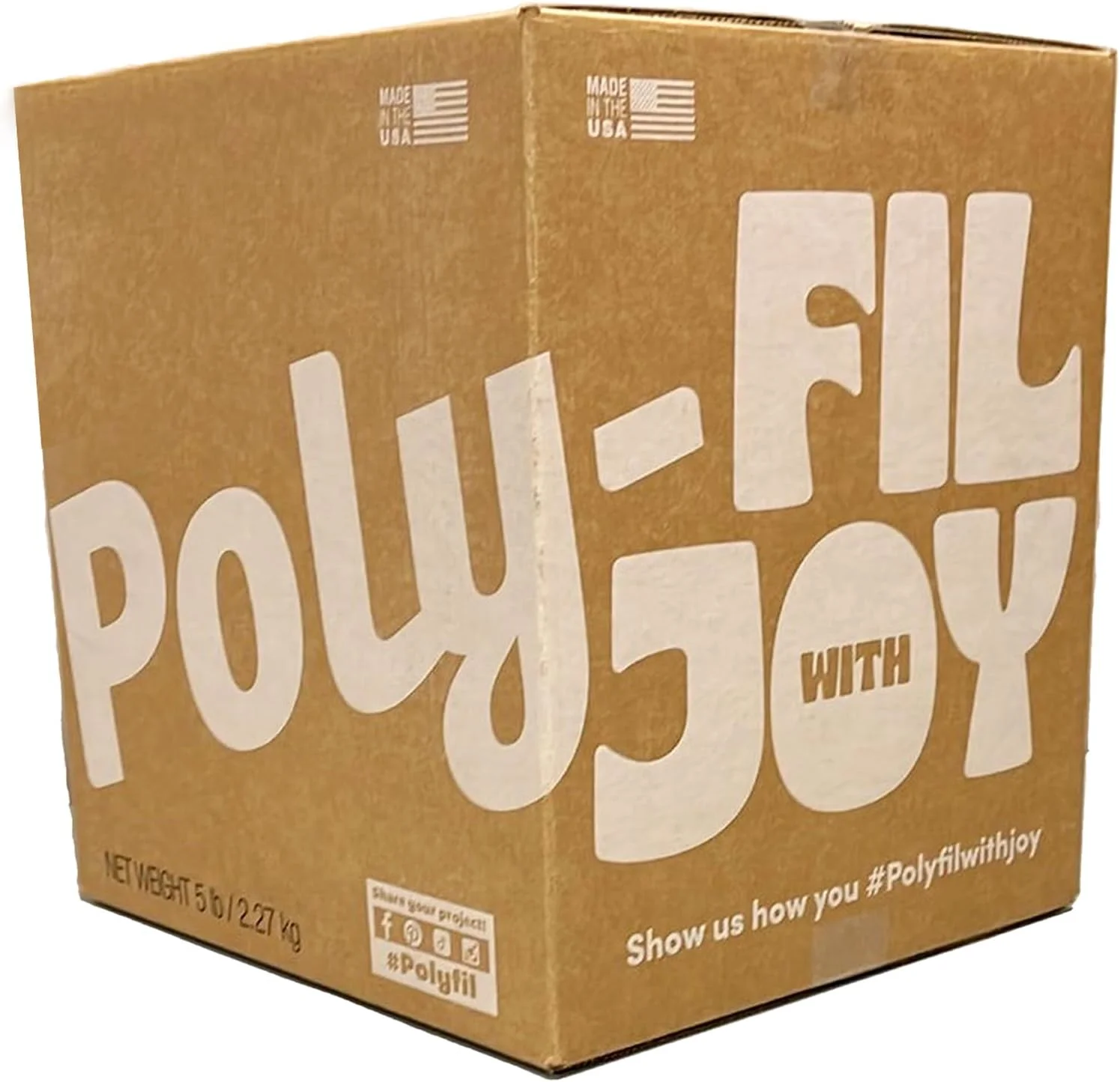 الیاف پلی استر ممتاز Poly-Fil، جعبه 5 پوندی، سفید