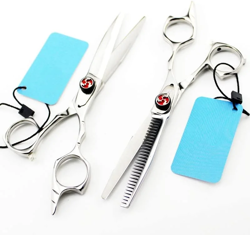 قیچی آرایشگری مو، 5.5 اینچ نقره ای ژاپنی، قیچی آرایشگاه برای برش مو، قیچی پیتاژ، قیچی آرایشگری