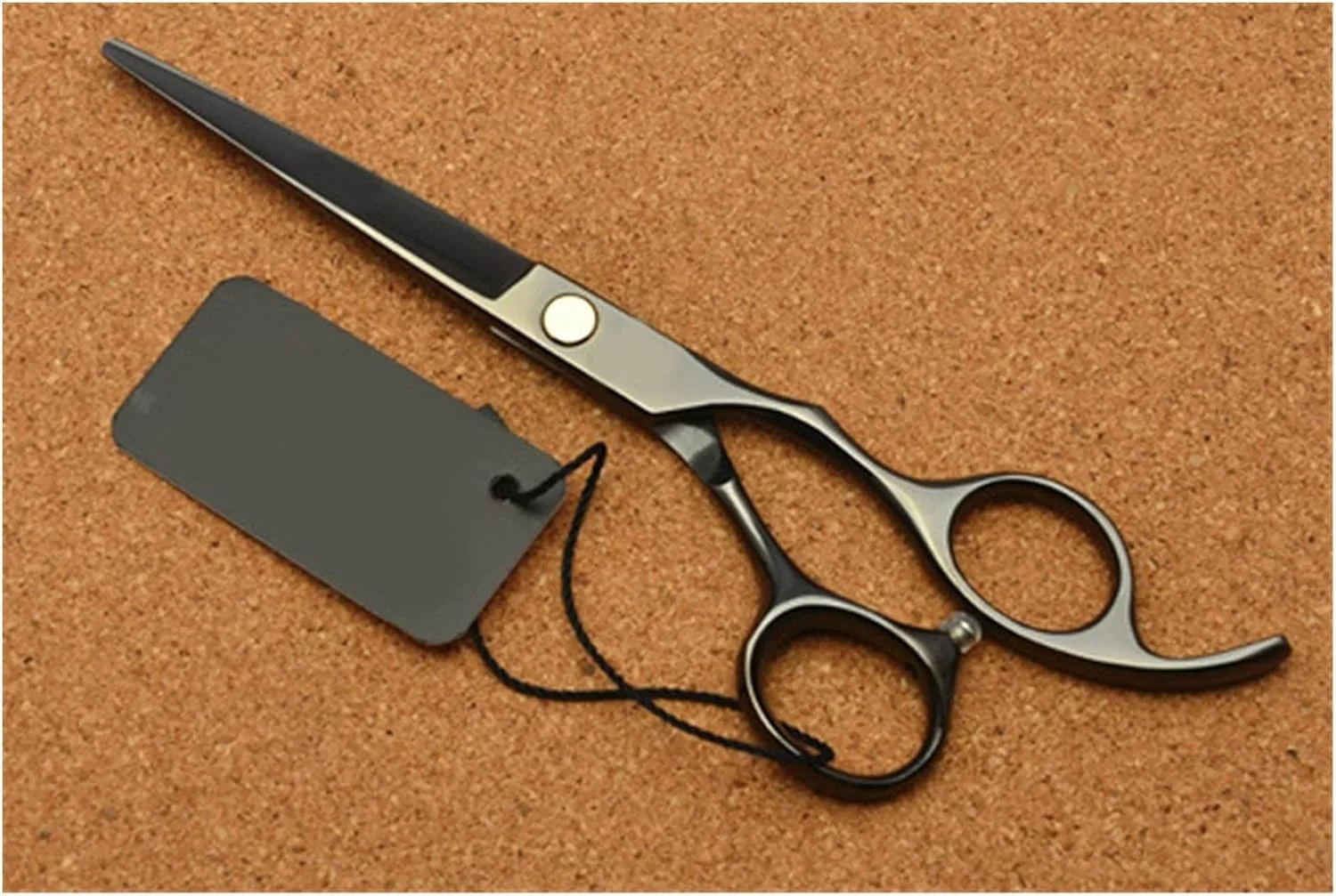 قیچی آرایشگری مو، 6.0 اینچ مشکی حرفه ای موی انسان، آرایشگر، قیچی پیتاژ مو، قیچی آرایشگری