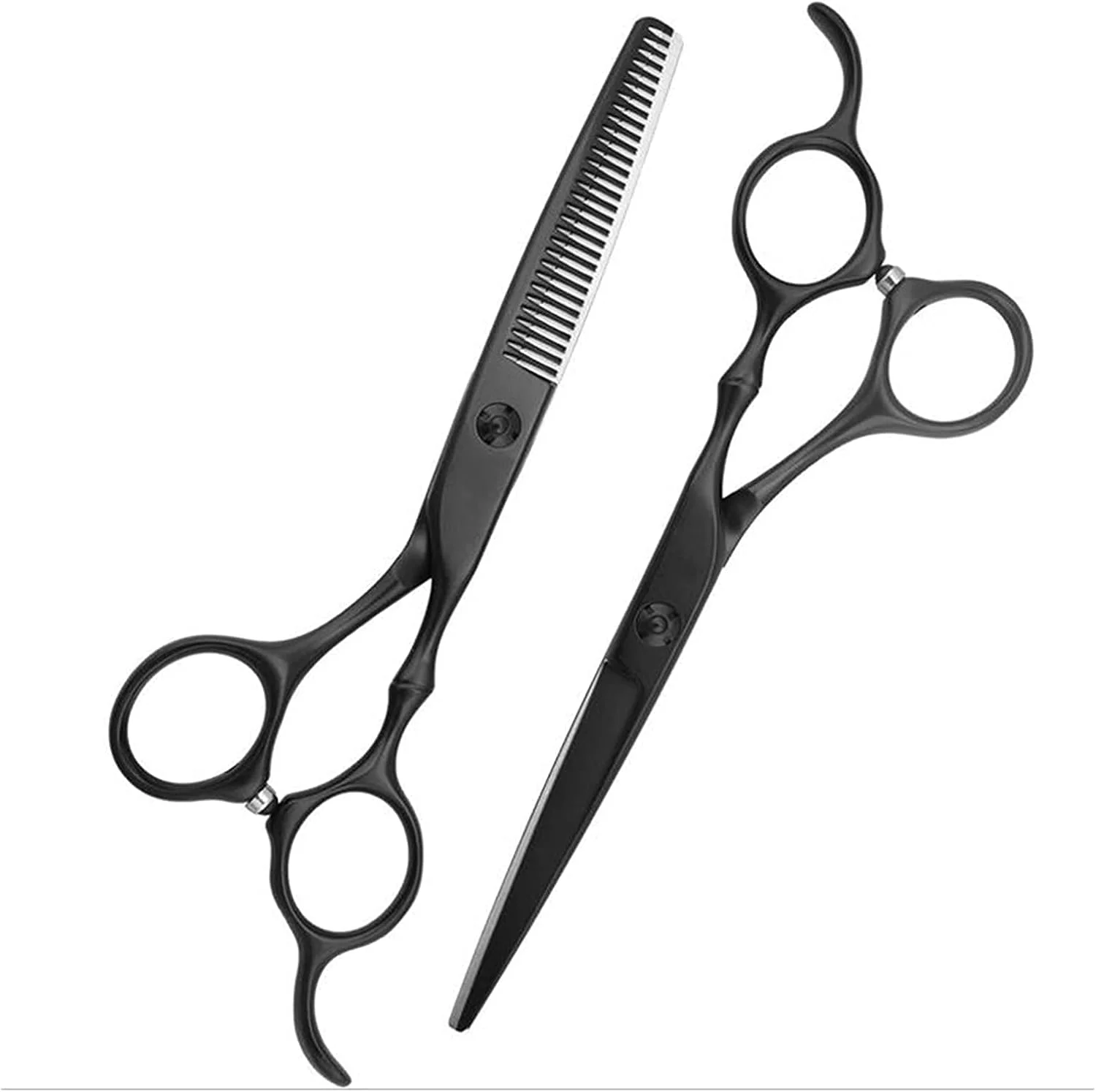 قیچی آرایشگری مو، ست آرایشگری 6 اینچی، قیچی اصلاح مو، دندانه دار، آرایشگر، پیرایشگری، قیچی آرایشگری