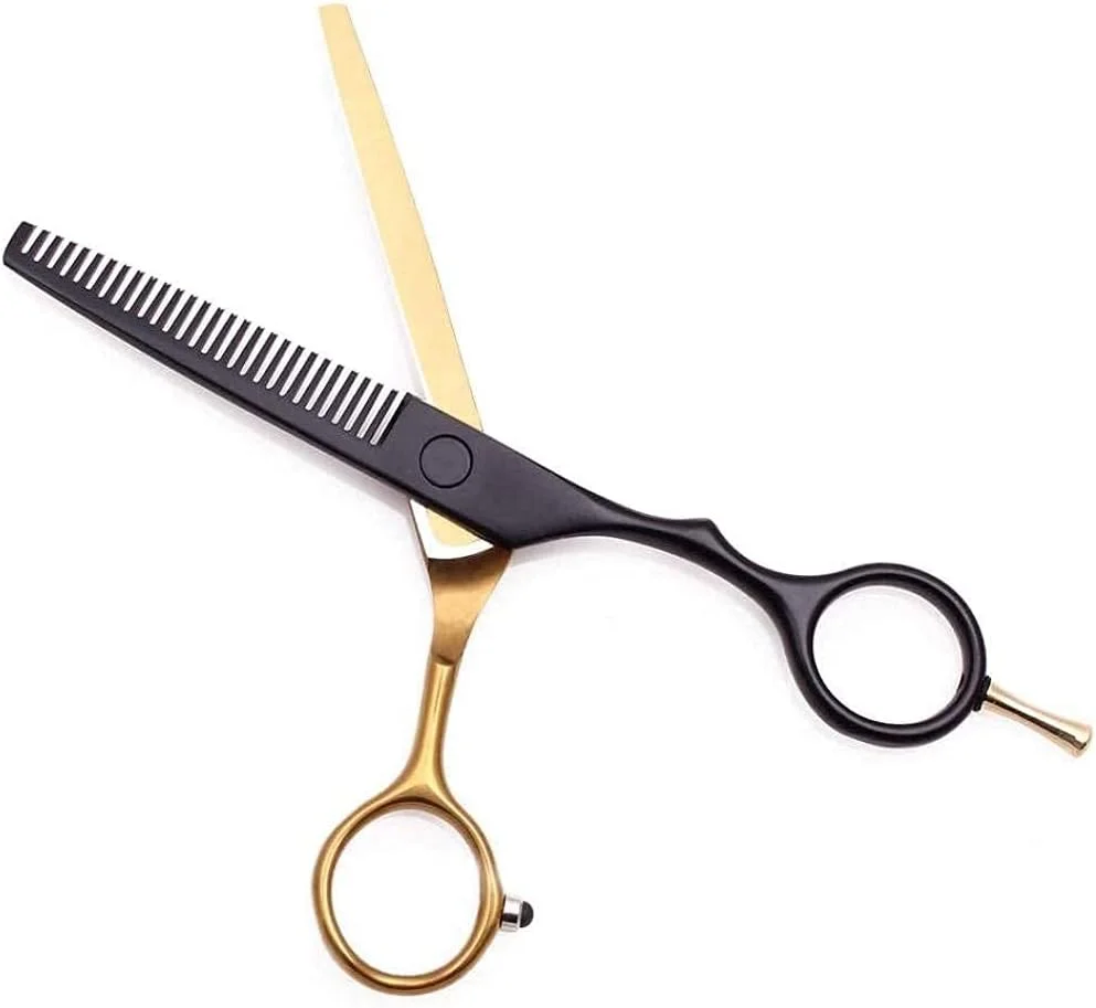 قیچی آرایشگری مو، قیچی آرایشگری 6 اینچی حرفه ای، ابزار حالت دهی و نازک کردن مو، قیچی آرایشگری آرایشگر