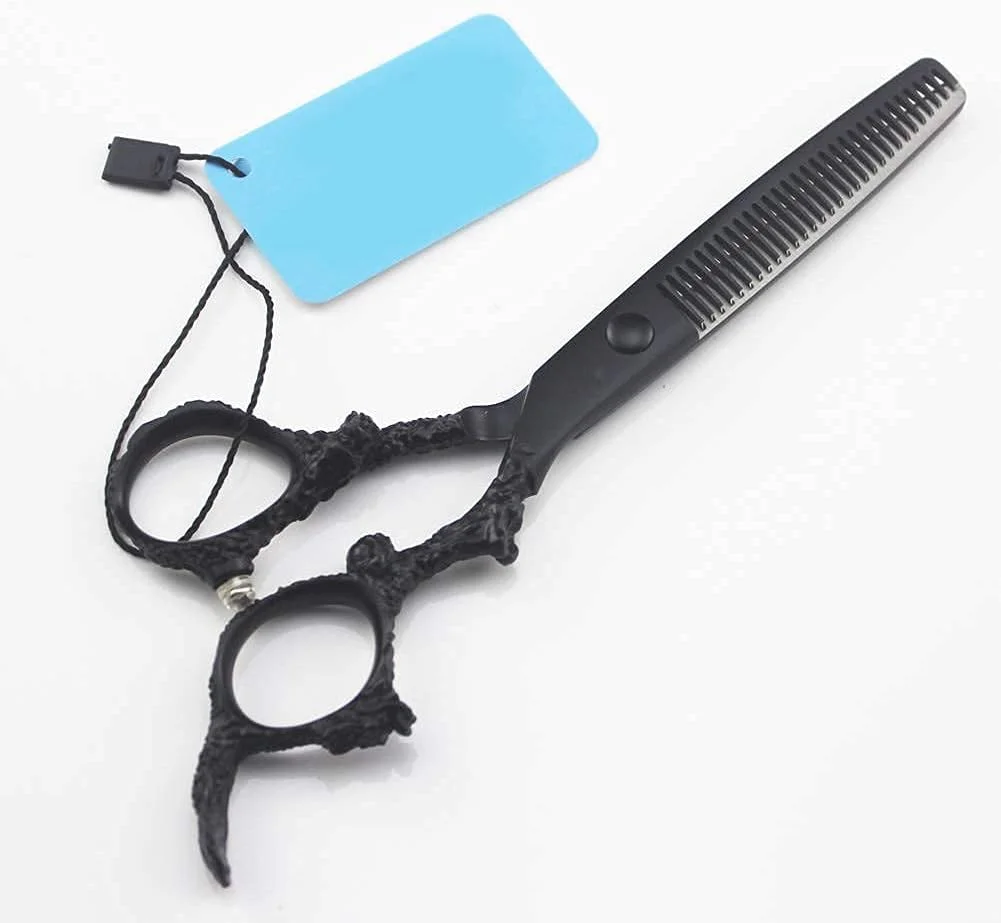 قیچی آرایشگری مو، ست حرفه ای آرایشگری مو 2 عددی، قیچی آرایشگری حرفه ای (برش تخت 5.5 اینچ)