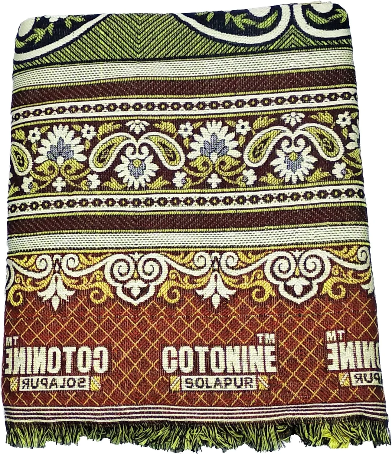 پتو چادر نخی تمام سایز Cotonine، سولاپور، بسته 1 عددی چند رنگ