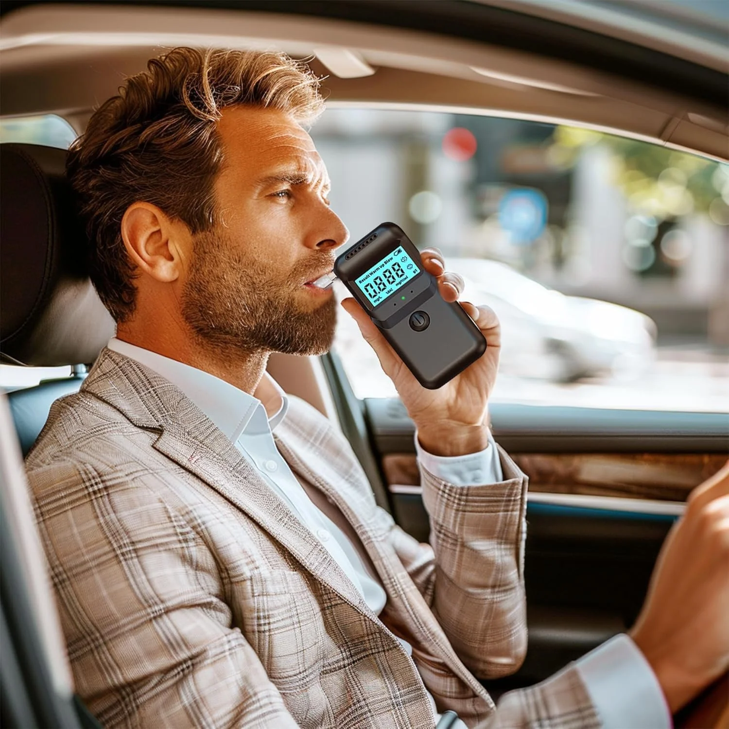 تست الکل Azonee با نمایشگر LCD – دستگاه تنفسی با دقت بالا، قابل حمل برای استفاده شخصی (شامل 10 دهانی) تست الکل Azonee با نمایشگر LCD – دستگاه تنفسی با دقت بالا، قابل حمل برای استفاده شخصی (شامل 10 دهانی)