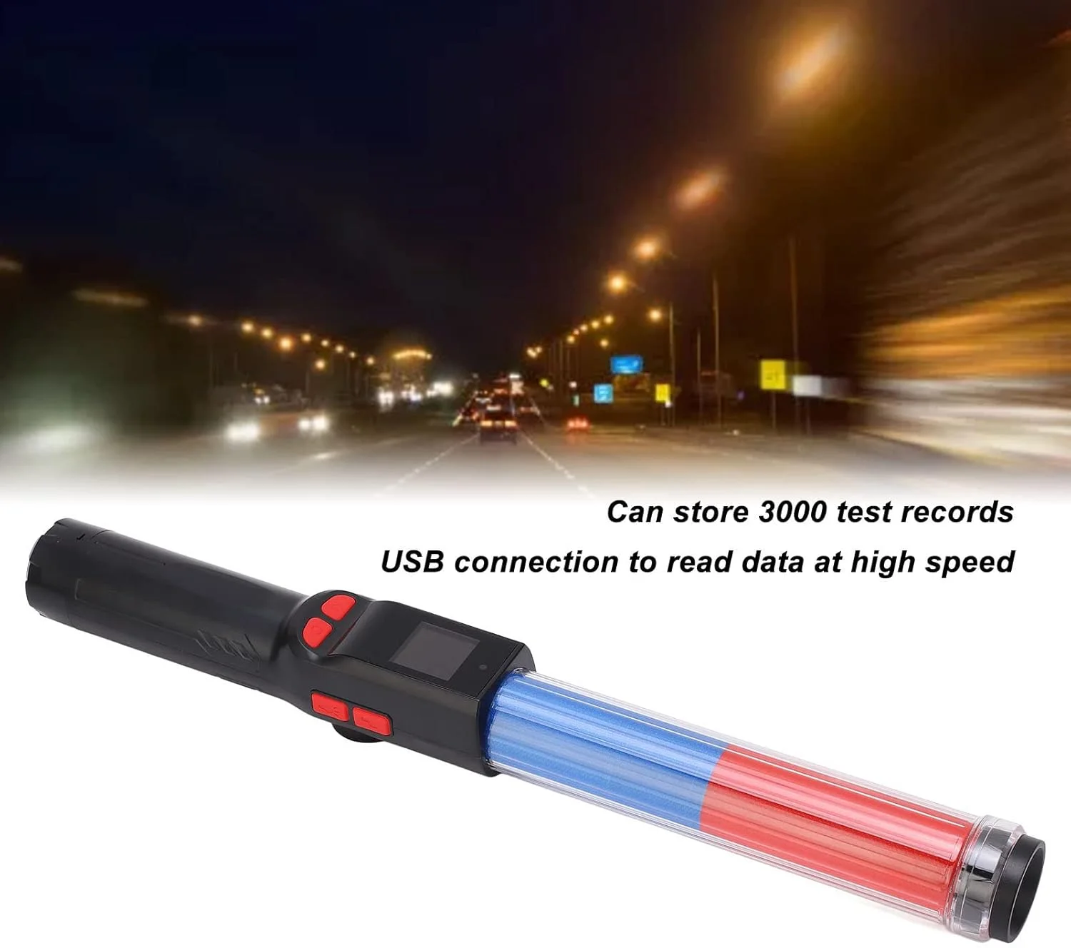 تست الکل تنفسی قابل حمل و دقیق با قابلیت شارژ USB، دارای صفحه نمایش دیجیتال LCD، طراحی بدون تماس، تست مداوم، 3000 رکورد تست تست الکل تنفسی قابل حمل و دقیق با قابلیت شارژ USB، دارای صفحه نمایش دیجیتال LCD، طراحی بدون تماس، تست مداوم، 3000 رکورد تست