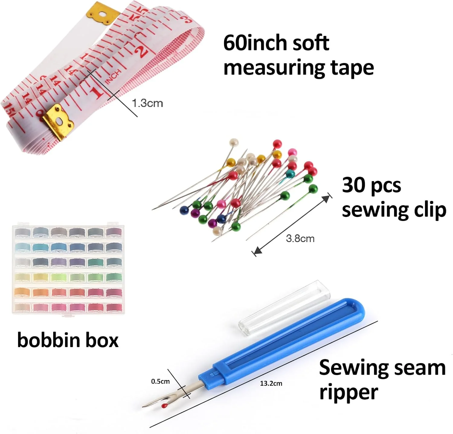 ایلاوک 36 عدد ماسوره و نخ چرخ خیاطی به همراه جعبه برای چرخ های خیاطی سینگر، برادر، ژانومه، بیبی لاک و کنمور