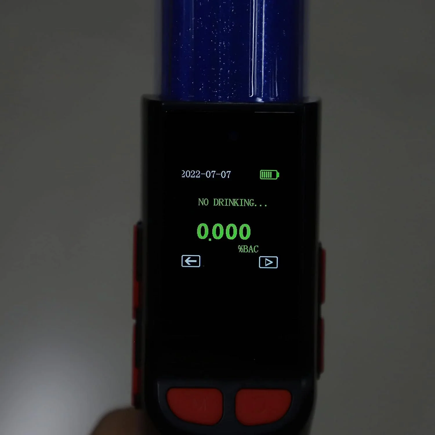 تست الکل تنفسی قابل حمل و دقیق با قابلیت شارژ USB، دارای صفحه نمایش دیجیتال LCD، طراحی بدون تماس، تست مداوم، 3000 رکورد تست تست الکل تنفسی قابل حمل و دقیق با قابلیت شارژ USB، دارای صفحه نمایش دیجیتال LCD، طراحی بدون تماس، تست مداوم، 3000 رکورد تست