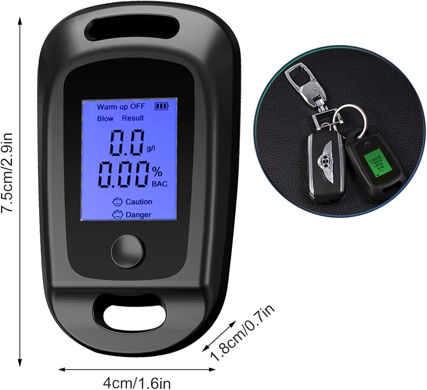 تست الکل، الکل سنج حرفه ای، تست الکل قابل حمل، تست تنفسی الکل، دقیق با صفحه نمایش LCD دیجیتال، سنسور نیمه هادی، تست الکل تنفسی، دستگاه اندازه گیری در هزار