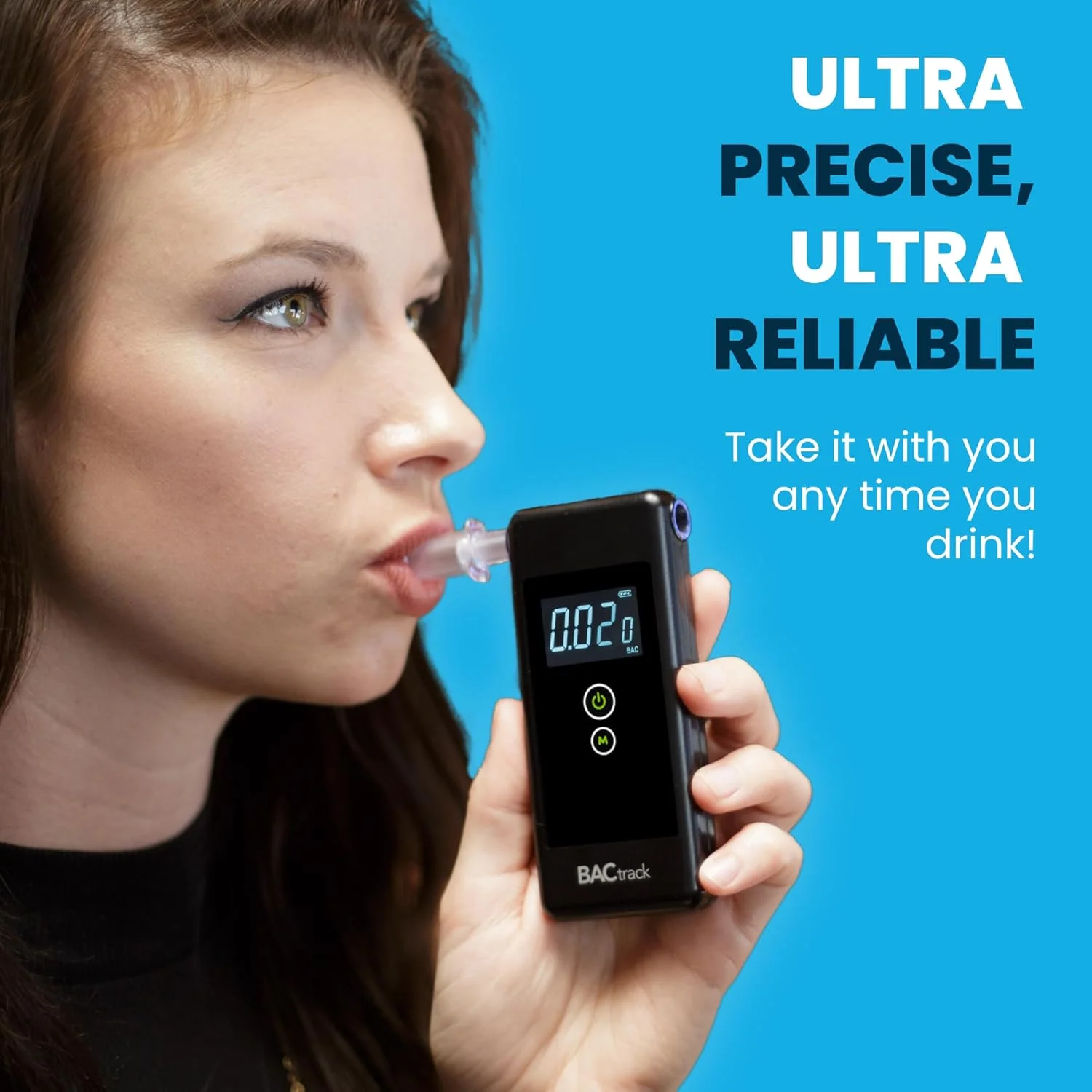 دستگاه تست الکل تنفسی Bactrack Trace | دقت حرفه ای، مطابق با استانداردهای DOT و NHTSA، تستر الکل قابل حمل برای استفاده شخصی و حرفه ای