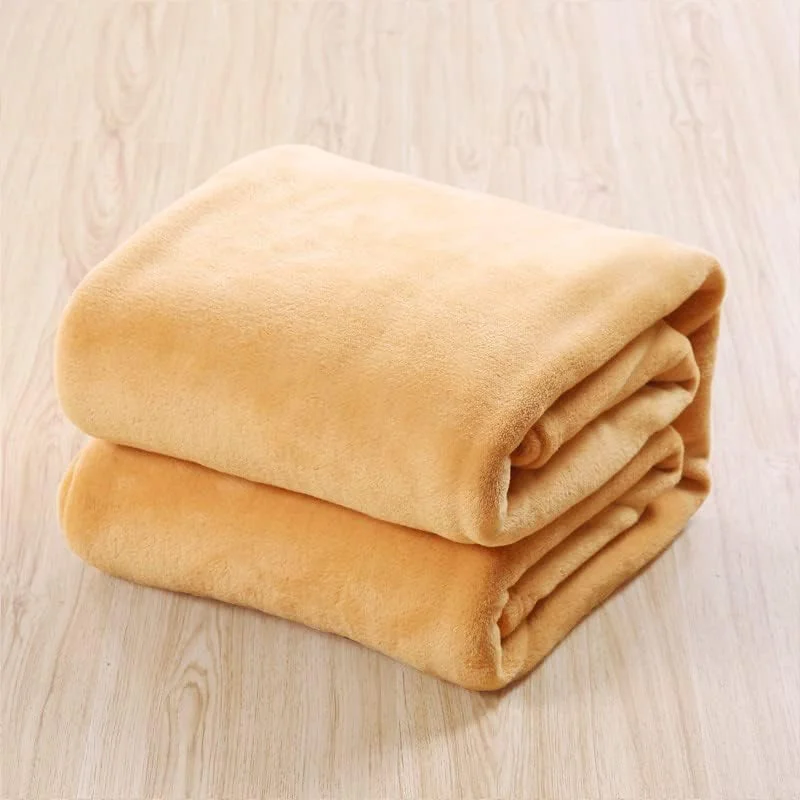 پتوی پشمی فلانل فابین سایز کینگ (200x220) مناسب تمام فصول، 280 GSM نرم و ابریشمی، پتوی پشمالوی گرم، مناسب مبل و تخت، پتوی پشمی فلانل سبک و نرم (بژ)