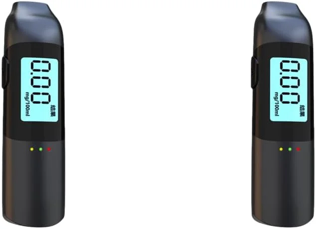 دستگاه تست الکل تنفسی قابل شارژ USB با حساسیت بالا LYEAA با صفحه نمایش LCD - ردیاب قابل حمل حرفه ای