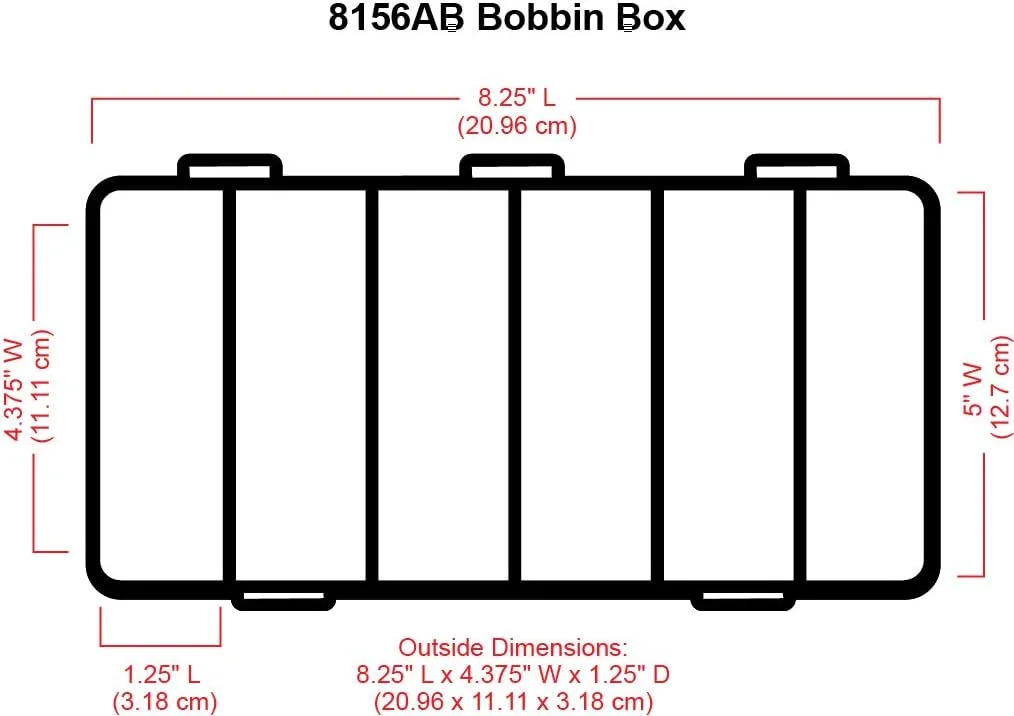 جعبه بزرگ قرقره ArtBin 8156AB، سازمان دهنده قرقره خیاطی، [1] جعبه نگهداری پلاستیکی، شفاف