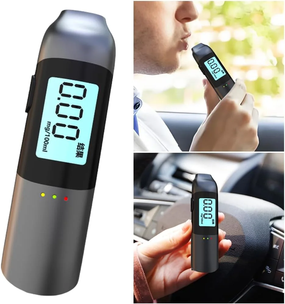 دستگاه تست الکل تنفسی قابل شارژ USB با حساسیت بالا LYEAA با صفحه نمایش LCD - ردیاب قابل حمل حرفه ای دستگاه تست الکل تنفسی قابل شارژ USB با حساسیت بالا LYEAA با صفحه نمایش LCD - ردیاب قابل حمل حرفه ای