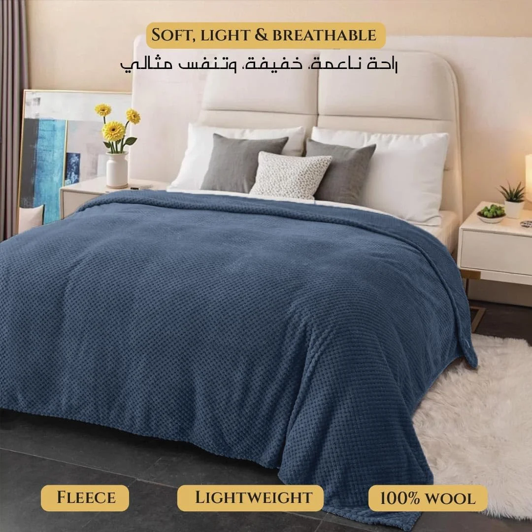 پتو چهارخانه آرامش خانه پنبه ای، 220x240 سانتی متر، پتوی نرم و گرم برای تخت، مبل، مسافرت، کمپینگ، سبک وزن برای تمام فصول، آبی روشن پتو چهارخانه آرامش خانه پنبه ای، 220x240 سانتی متر، پتوی نرم و گرم برای تخت، مبل، مسافرت، کمپینگ، سبک وزن برای تمام فصول، آبی روشن