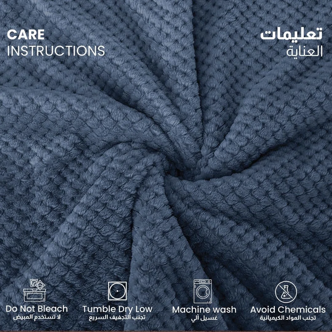 پتو چهارخانه آرامش خانه پنبه ای، 220x240 سانتی متر، پتوی نرم و گرم برای تخت، مبل، مسافرت، کمپینگ، سبک وزن برای تمام فصول، آبی روشن پتو چهارخانه آرامش خانه پنبه ای، 220x240 سانتی متر، پتوی نرم و گرم برای تخت، مبل، مسافرت، کمپینگ، سبک وزن برای تمام فصول، آبی روشن